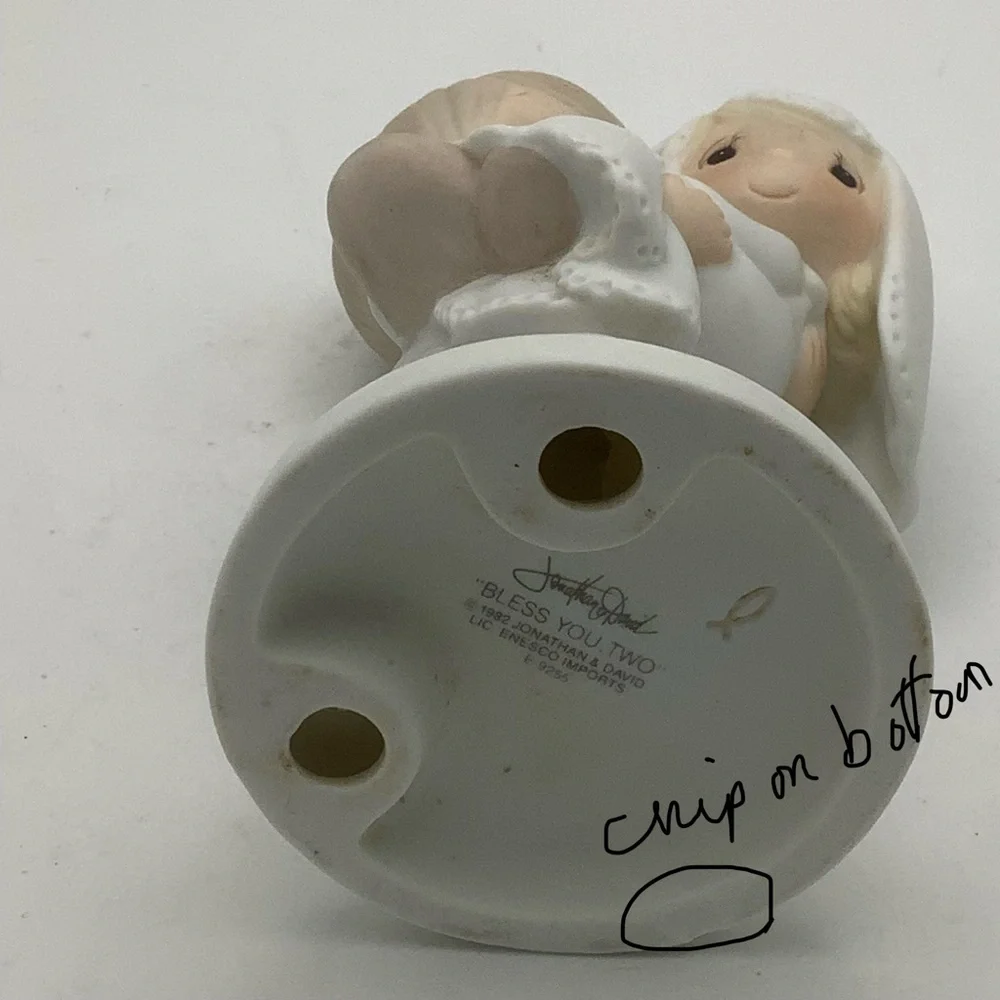 Charming 1982 Jonathan & David Bride and Groom Figurine